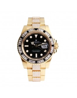 Rolex GMT-Master II 116748SANR “Iced Out” Luxury Clone Quality