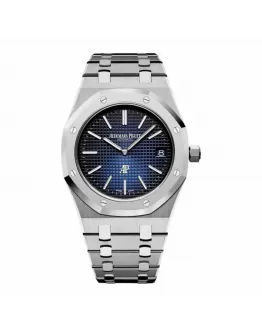 Audemars Piguet Royal Oak “Jumbo” Extra-Thin 16202ST “Blue Dial” Masterpiece Replica