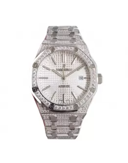 Audemars Piguet Royal Oak 15400 “Iced Out” Super Clone Perfect Clone Quality