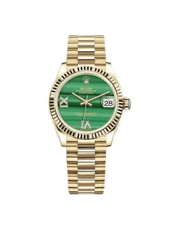 Rolex Datejust 126333 “Gold Green Dial” Signature Replica 1:1