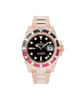 Rolex GMT-Master II 126755SARU “Diamond Bezel” True to Original Copy