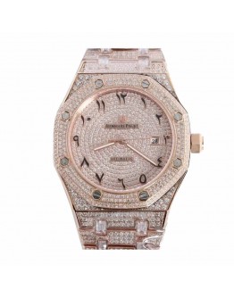 Audemars Piguet Royal Oak AP160SF296 “Iced Out Rose Gold” Top Grade Replica