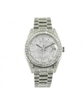 Rolex Datejust 116300 “Iced Out Baguette” Ultra Precision Replica