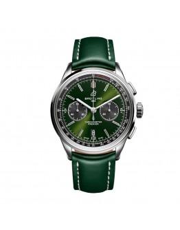 Breitling Premier B01 Chronograph AB0118A11L1X1 “Green Dial” Precision Duplicate 1:1