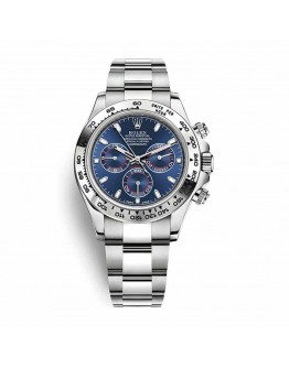 Rolex Daytona Cosmograph 116509 “White Gold Blue Dial” Mirror Clone Quality