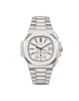 Patek Philippe Nautilus Chronograph 5980/1A-019 “White Dial” Precision Clone