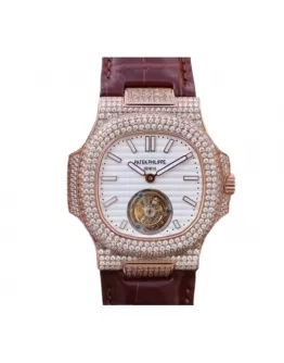 Patek Philippe Nautilus 5711 Tourbillon “Jumbo” Rose Gold Top Grade Clone 1:1