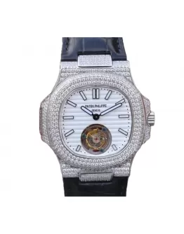 Patek Philippe Nautilus 5711 Tourbillon “Jumbo” White Dial Near Original Replica