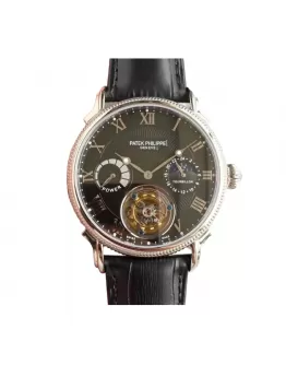 Patek Philippe Tourbillon Moonphase Black Dial Elite Clone Edition