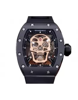 Richard Mille RM 52-01 Tourbillon “Skull” Rose Gold Luxury Clone Quality