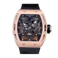Richard Mille RM 52-01 Tourbillon “Skull” Dial Rose Gold Detailed Replica