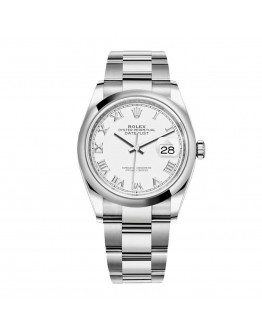 Rolex Datejust 126200 “White Dial Smooth Bezel” Top Grade Clone 1:1