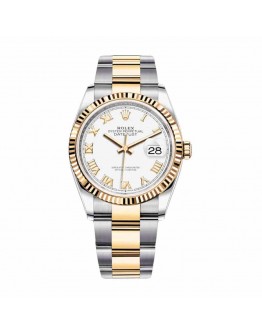 Rolex Datejust 126300 “White Roman Dial” Authentic Copy 1:1