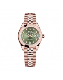 Rolex Lady-Datejust 279165 Green Diamond Dial Premium Copy 1:1