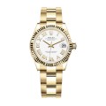 Rolex Datejust 278278 Yellow Gold Fluted Bezel Top Replica 1:1