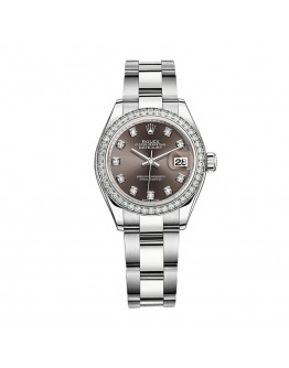 Rolex Datejust 128300 “Dark Rhodium Diamond Dial” High-End Replica 1:1