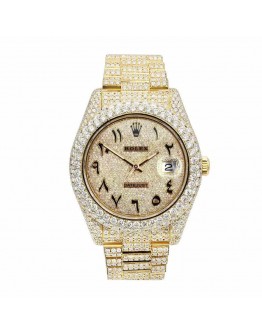 Rolex Datejust 116300 “Iced Out Arabic Dial” Collector’s Copy 1:1