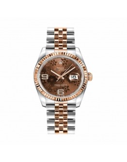 Rolex Datejust 116231-0105 “Chocolate Floral Dial” Ultra Clone 1:1