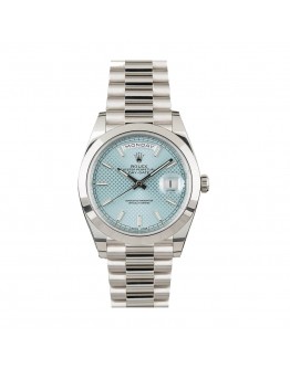 Rolex Day-Date 228206 “Ice Blue Baguette” Premium Duplicate