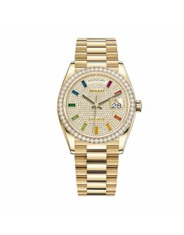 Rolex Day-Date 128348RBR “Pave Diamond Dial” Perfect Duplicate Edition