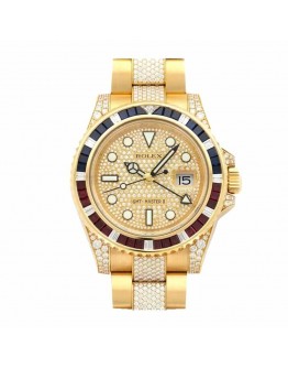 Rolex GMT-Master II 116758 SARU “Iced Out” True Replica 1:1