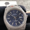Rolex Datejust 126300 “Iced Out Blue Dial” Premium Clone Edition