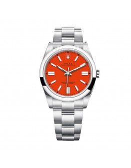 Rolex Oyster Perpetual 126000 “Coral Red Dial” Ultra Detailed Clone