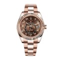 Rolex Sky-Dweller 326935 “Rose Gold Chocolate Dial” Authentic Super Replica