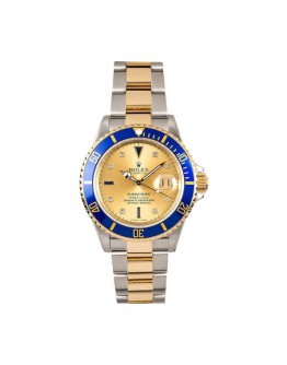 Rolex Submariner 16613 “Serti Two-Tone” Top Grade Clone 1:1