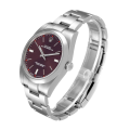 Rolex Oyster Perpetual m114300-0002 41MM Red Grape Dial Silver-tone Case