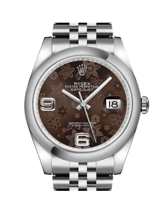 Rolex Datejust 116200BFAJ 36MM Bronze Floral Dial Silver-tone Case