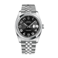 Rolex Datejust 116200BKCAJ 36MM Black Concentric Dial Silver-tone Case