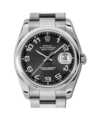 Rolex Datejust 116200BKCAO 36MM Black Concentric Dial Silver-tone Case