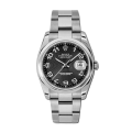 Rolex Datejust 116200BKCAO 36MM Black Concentric Dial Silver-tone Case