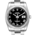 Rolex Datejust 116200BKRO 36MM Black Dial Silver-tone Case