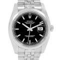 Rolex Datejust 116200BKSJ 36MM Black Dial Silver-tone Case