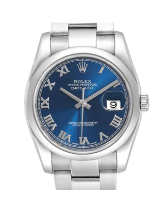 Rolex Datejust 116200BLRO 36MM Blue Dial Silver-tone Case