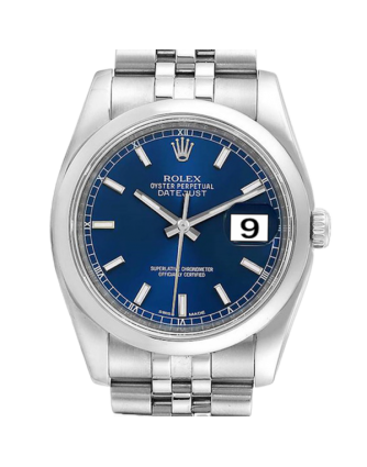 Rolex Datejust 116200BLSJ 36MM Blue Dial Silver-tone Case