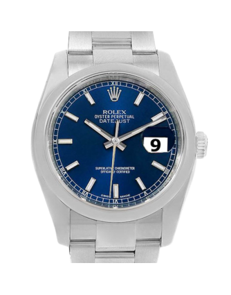 Rolex Datejust 116200BLSO 36MM Blue Dial Silver-tone Case