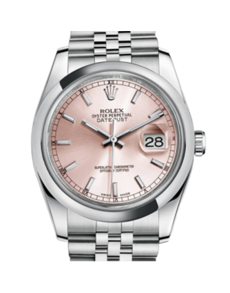 Rolex Datejust 116200PSJ 36MM Pink Dial Silver-tone Case