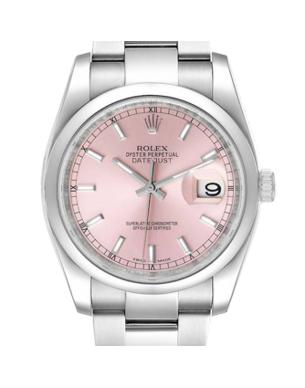 Rolex Datejust 116200PSO 36MM Pink Dial Silver-tone Case