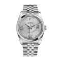 Rolex Datejust 116200SFAJ 36MM Silver Floral Dial Silver-tone Case