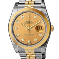 Rolex Datejust 116203CDJ 36MM Champagne Dial Silver-tone Case