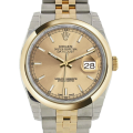 Rolex Datejust 116203CSJ 36MM Champagne Dial Silver-tone Case