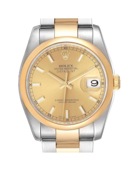 Rolex Datejust 116203-72203 36MM Champagne Dial Silver-tone Case