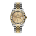 Rolex Datejust 116233-CSJ 36MM Champagne Dial Silver-tone Case