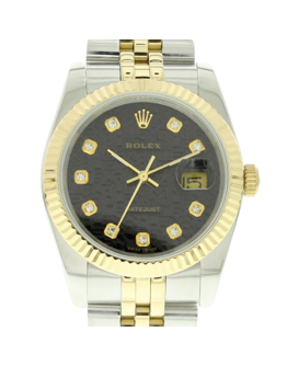 Rolex Datejust 116233-0208 36MM Black Dial Silver-tone Case