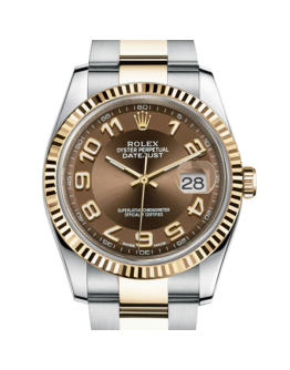 Rolex Datejust 116233BRAO 36MM Brown Dial Silver-tone Case