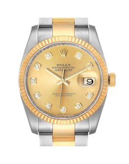 Rolex Datejust 116233CDO 36MM Champagne Dial Silver-tone Case