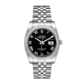 Rolex Datejust 116234BKRJ 36MM Black Dial Silver-tone Case